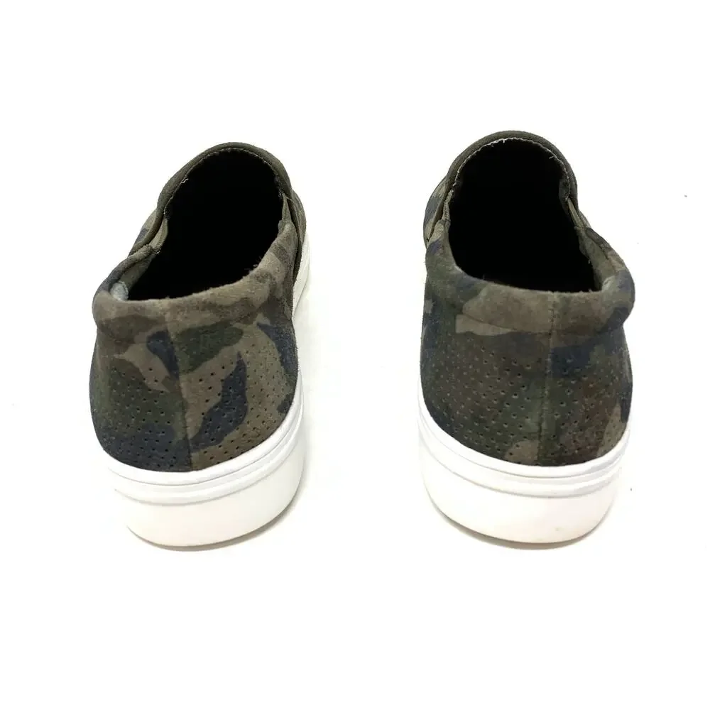 Blondo Women's Sz 11 Gallert Fabric Camo Slip-On Sneaker Green Waterproof